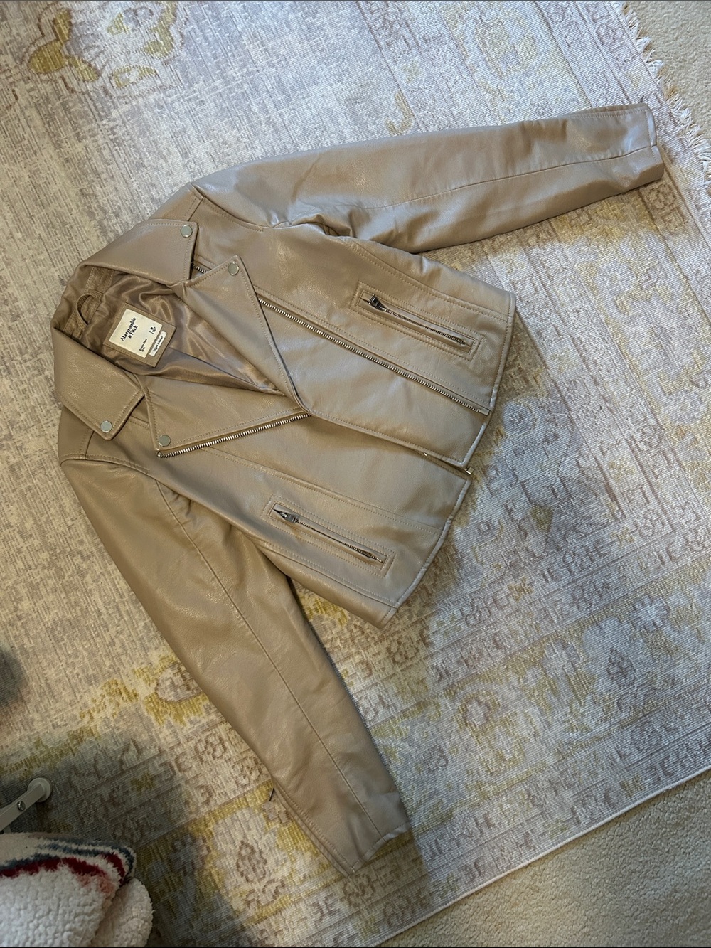 Abercrombie & Fitch Moto Faux Leather Jacket
